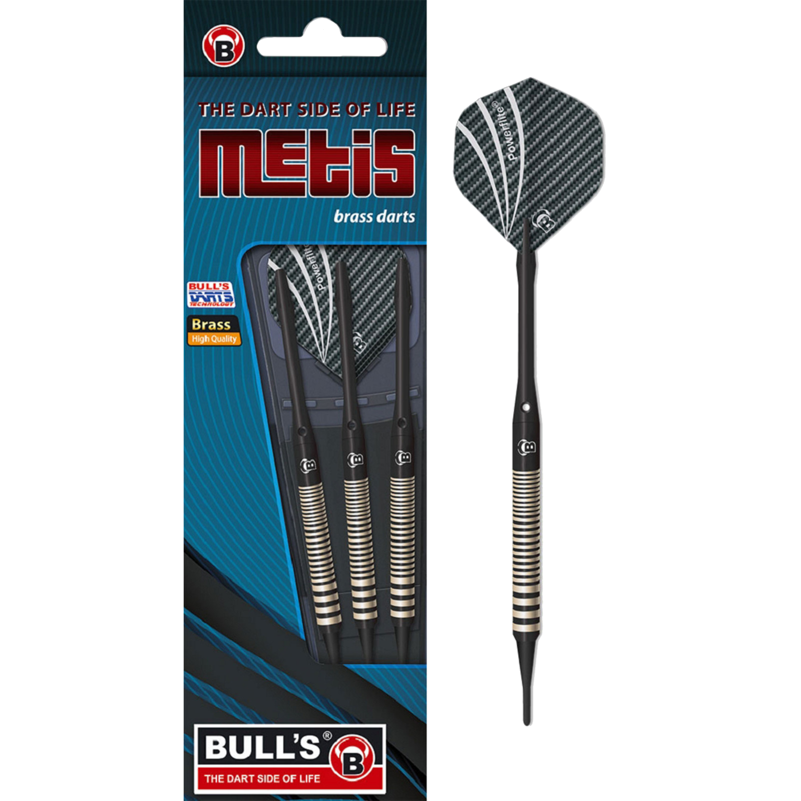 Βελάκια Dart Bull's Metis Soft Dart Schw. 14g 3τεμ | www.lightgear.gr