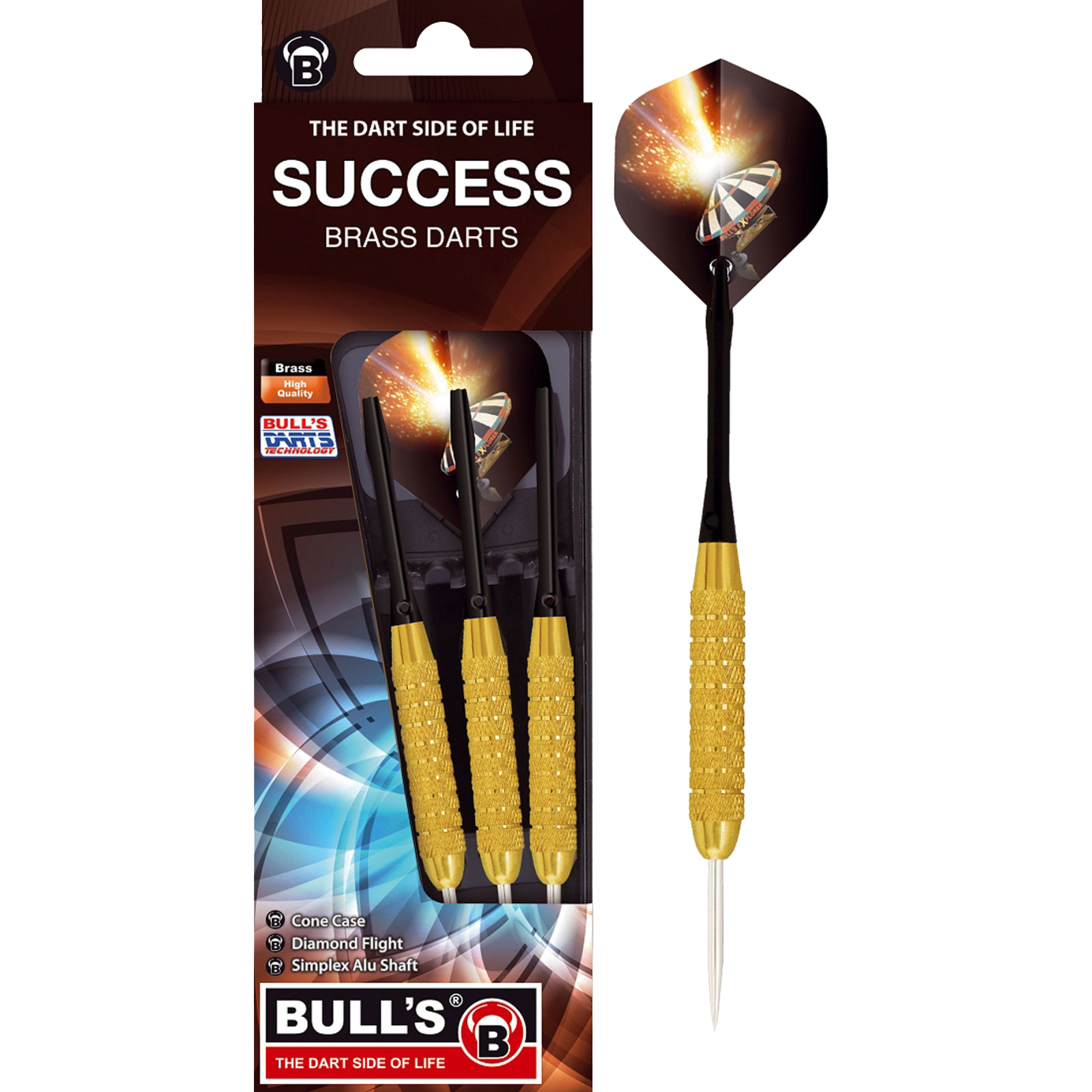 Βελάκια Dart Bull's Steel Darts Success Schw 23g 3τεμ | www.lightgear.gr