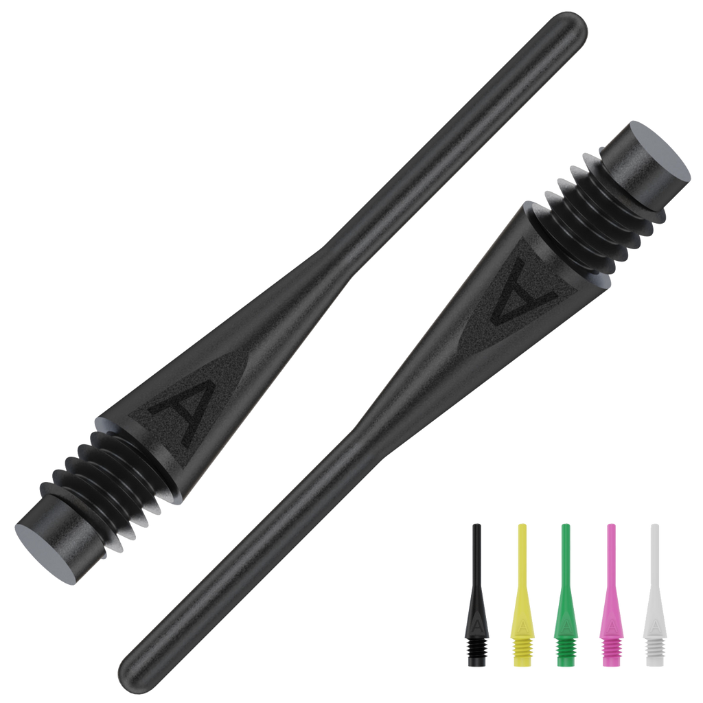 Μύτες Dart Bull's Axx Tips Lg. Black 6mm 100 Τεμ. | www.lightgear.gr