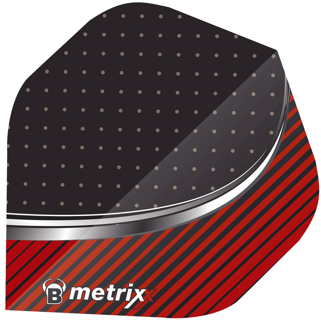 Φτερά Bull's Dart Metrixx A-std. 3τεμ Κόκκινο | www.lightgear.gr