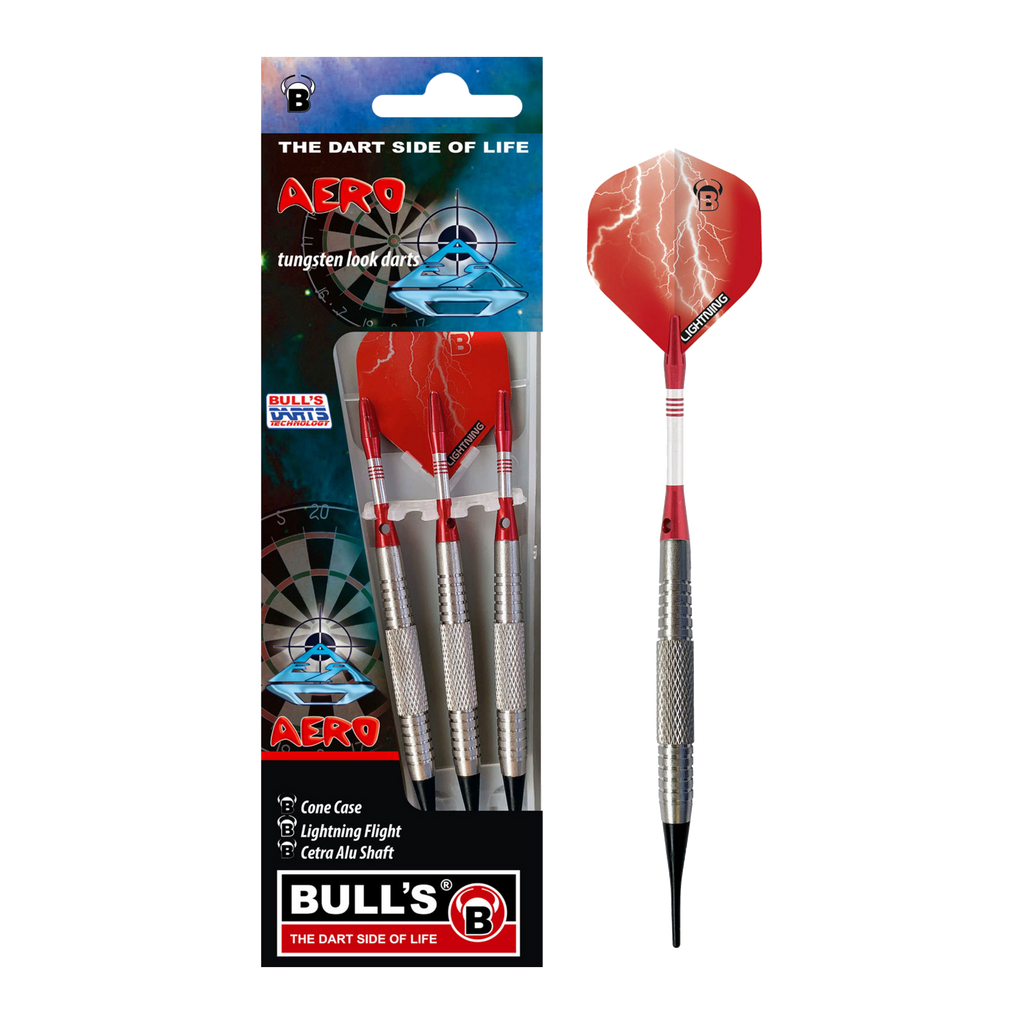 Βελάκια Dart Bull's Soft Darts Aero 16g 3τεμ | www.lightgear.gr