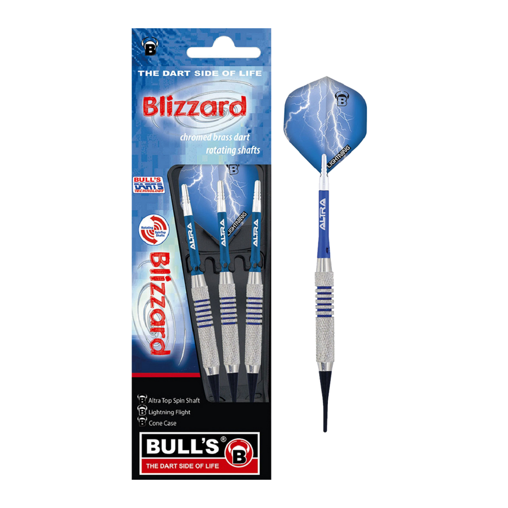 Βελάκια Dart Bull's Soft Darts Blizzard 16g 3τεμ | www.lightgear.gr