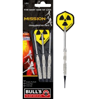 Βελάκια Dart Bull's Soft Darts Mission 16gr 3τεμ | www.lightgear.gr