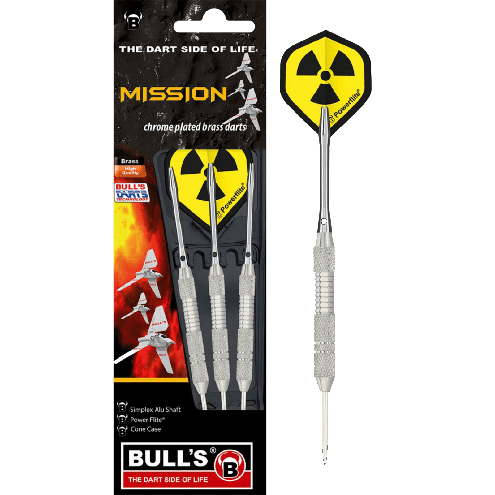 Βελάκια Dart Bull's Steel Darts Mission 22g 3τεμ | www.lightgear.gr