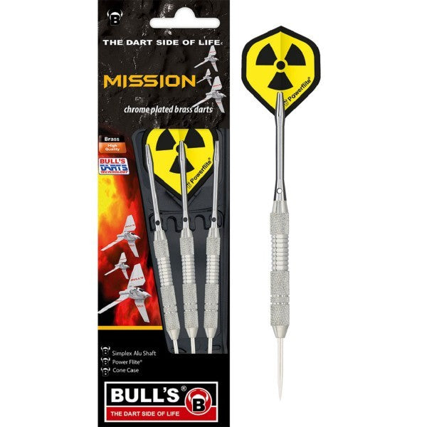 Βελάκια Dart Bull's Steel Darts Mission 22g 3τεμ | www.lightgear.gr
