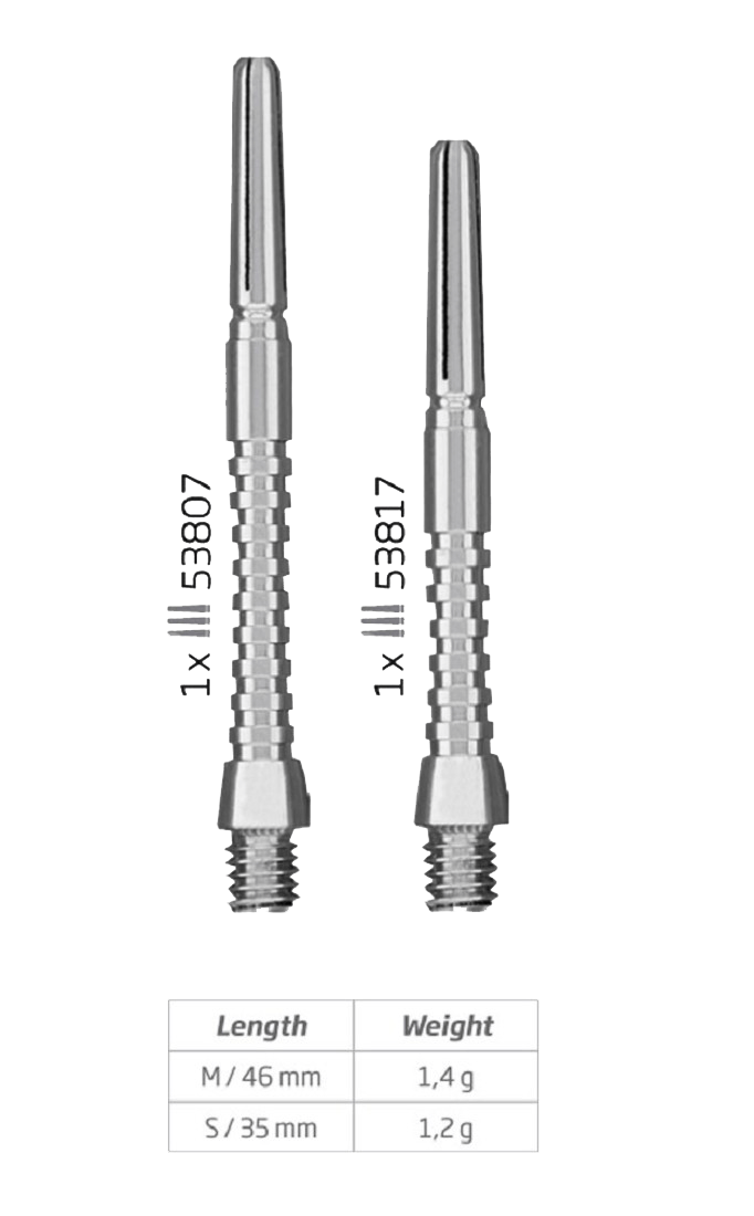 Κορμοί Μεταλλικοί Σετ 3τεμ. Bull's Tecno Aluminium Shaft | www.lightgear.gr