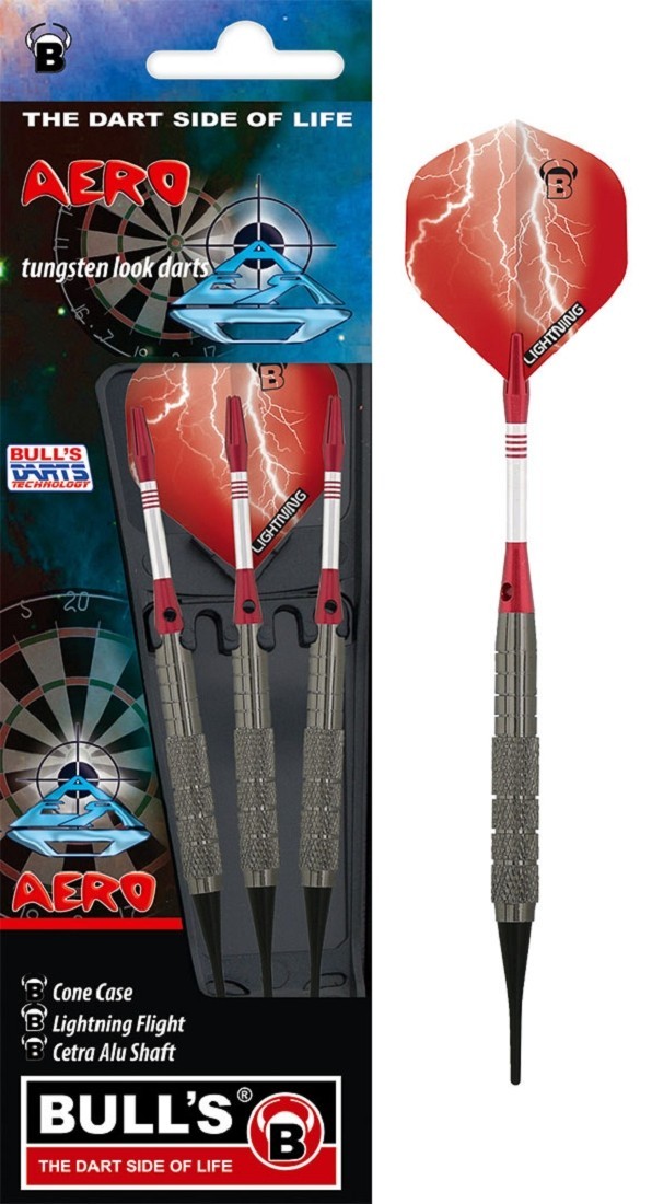 Βελάκια Dart Bull's Soft Darts Aero 14gr 3τεμ | www.lightgear.gr
