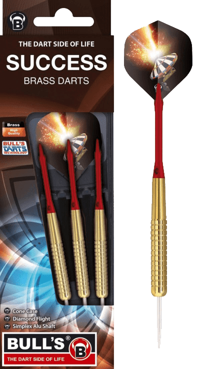Βελάκια Dart Bull's Steel Darts Success Red 20g 3τεμ | www.lightgear.gr