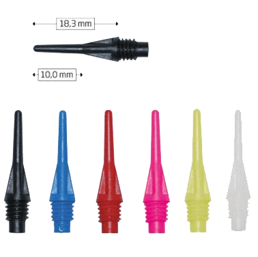 Μύτες Dart Bull's Star Soft Tips Black 6 Mm 100 Pack | www.lightgear.gr