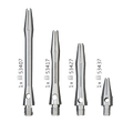 Κορμοί Dart Bull's Simplex Aluminium Shaft Medium Silver 3τεμ | www.lightgear.gr