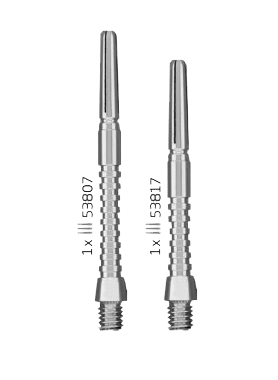 Κορμοί Dart Bull's Techno Aluminium Short 3τεμ | www.lightgear.gr