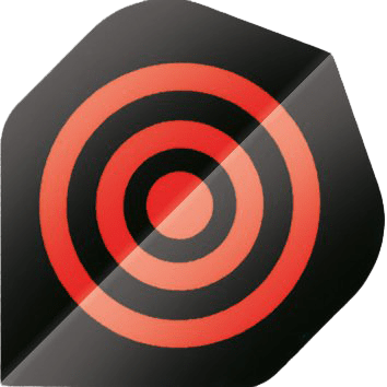 Φτερά Bull's Dart Base Flights A-std Red Circles 3τεμ | www.lightgear.gr