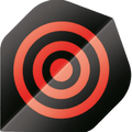 Φτερά Bull's Dart Base Flights A-std Red Circles 3τεμ | www.lightgear.gr