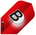Φτερά Bull's Dart 5-star Flights Slim Red 3τεμ | www.lightgear.gr