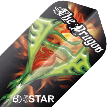Φτερά Bull's Dart 5-star Flights Slim Dragon 3τεμ | www.lightgear.gr