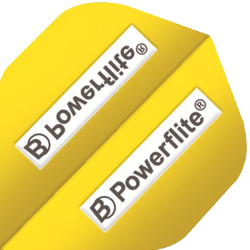 Φτερά Bull's Dart Powerflite A-std Poweflite 3τεμ Κίτρινο | www.lightgear.gr