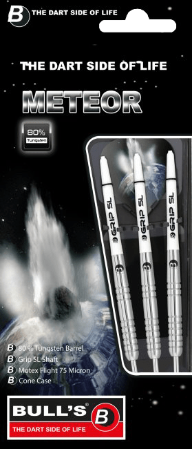 Βελάκια Dart Bull's Steel Darts Meteor Mt7 24g 3τεμ | www.lightgear.gr