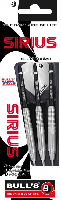 Βελάκια Dart Bull's Steel Darts Sirius 24g 3τεμ | www.lightgear.gr