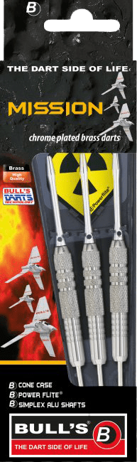 Βελάκια Dart Bull's Steel Darts Mission 21g 3τεμ | www.lightgear.gr