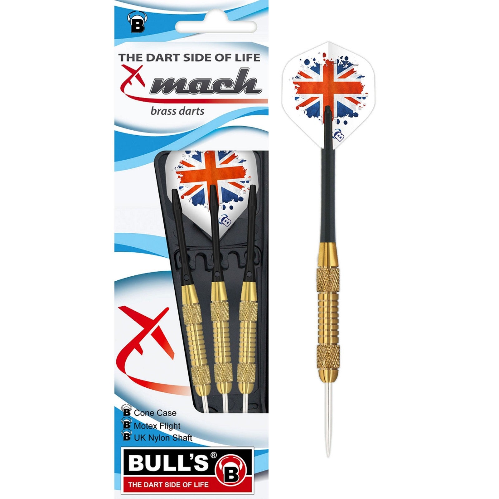 Βελάκια Dart Bull's Steel Darts Mach 21g 3τεμ | www.lightgear.gr