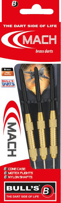 Βελάκια Dart Bull's Steel Darts Mach 19g 3τεμ | www.lightgear.gr