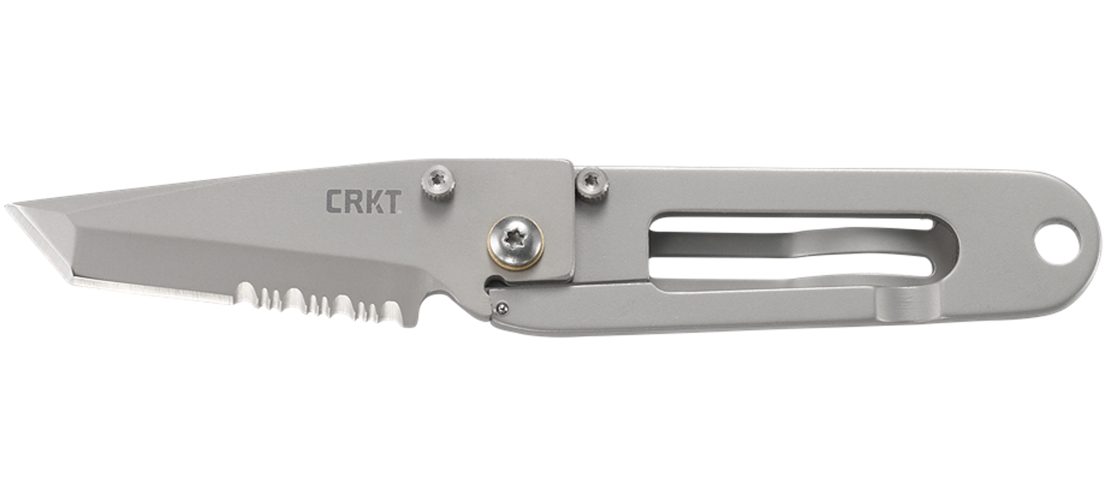 Σουγιάς CRKT K.I.S.S. Silver Triple Point Serrations | www.lightgear.gr