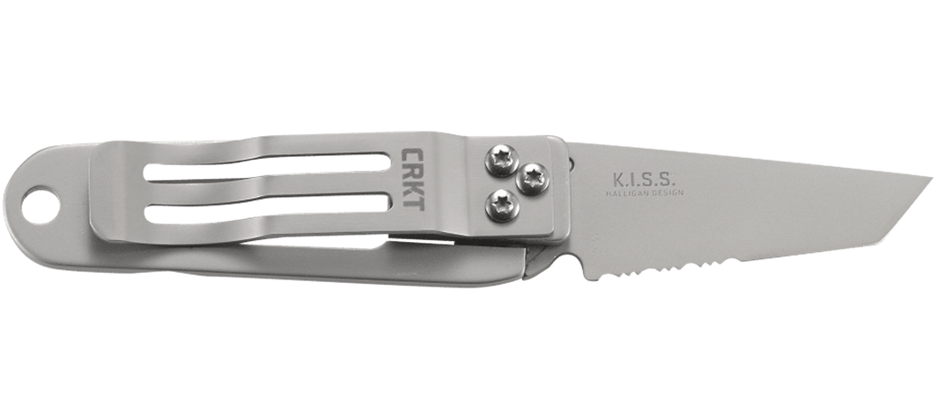 Σουγιάς CRKT K.I.S.S. Silver Triple Point Serrations | www.lightgear.gr