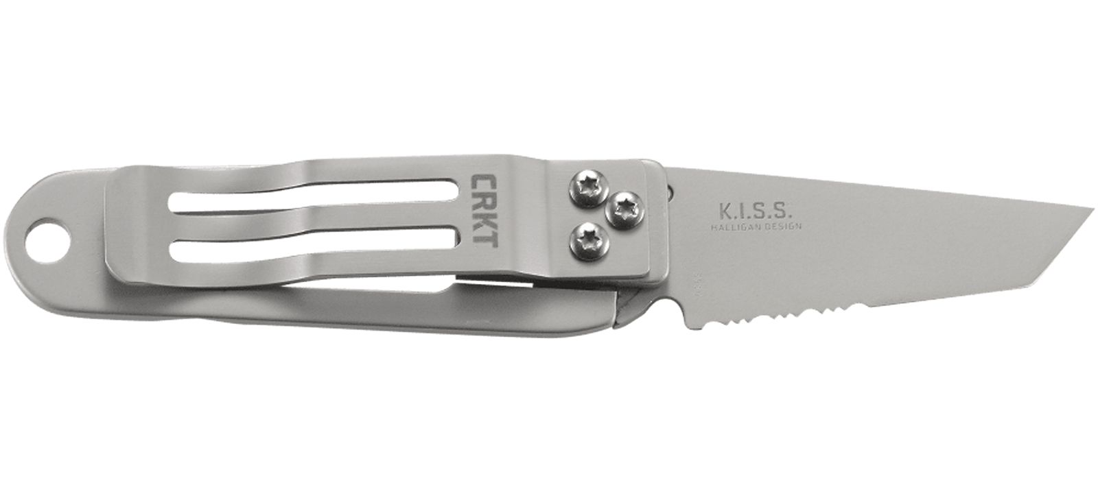 Σουγιάς CRKT K.I.S.S. Silver Triple Point Serrations | www.lightgear.gr