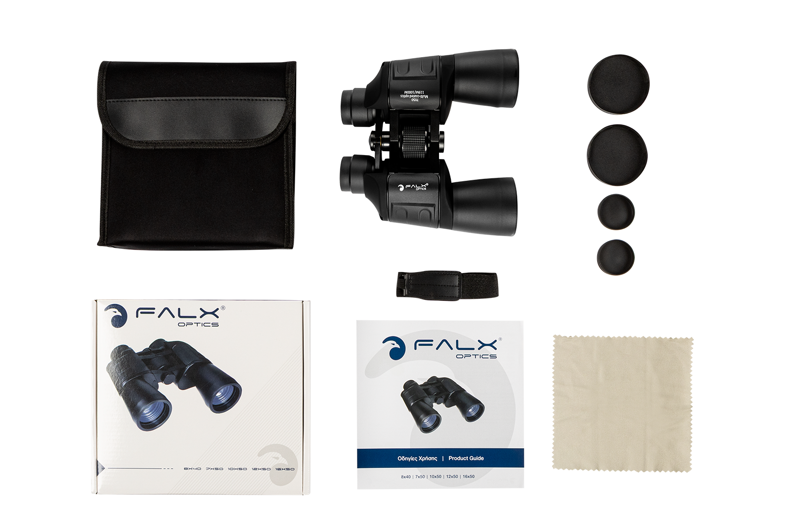Κυάλια Falx Optics 7x50mm Black | www.lightgear.gr