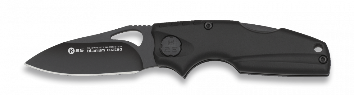 Σουγιάς K25 EDC Black Pocket With Clip 5.8cm 18775 | www.lightgear.gr