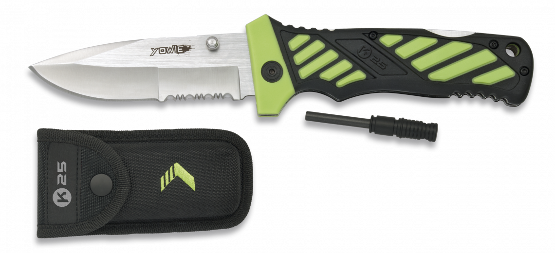 Σουγιάς K25 Yowie Series Green Pocket Knife 19447 | www.lightgear.gr