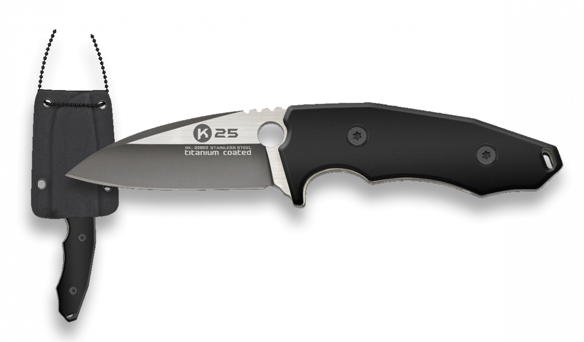 Μαχαίρι K25 Black G10 7 cm 32602 | www.lightgear.gr
