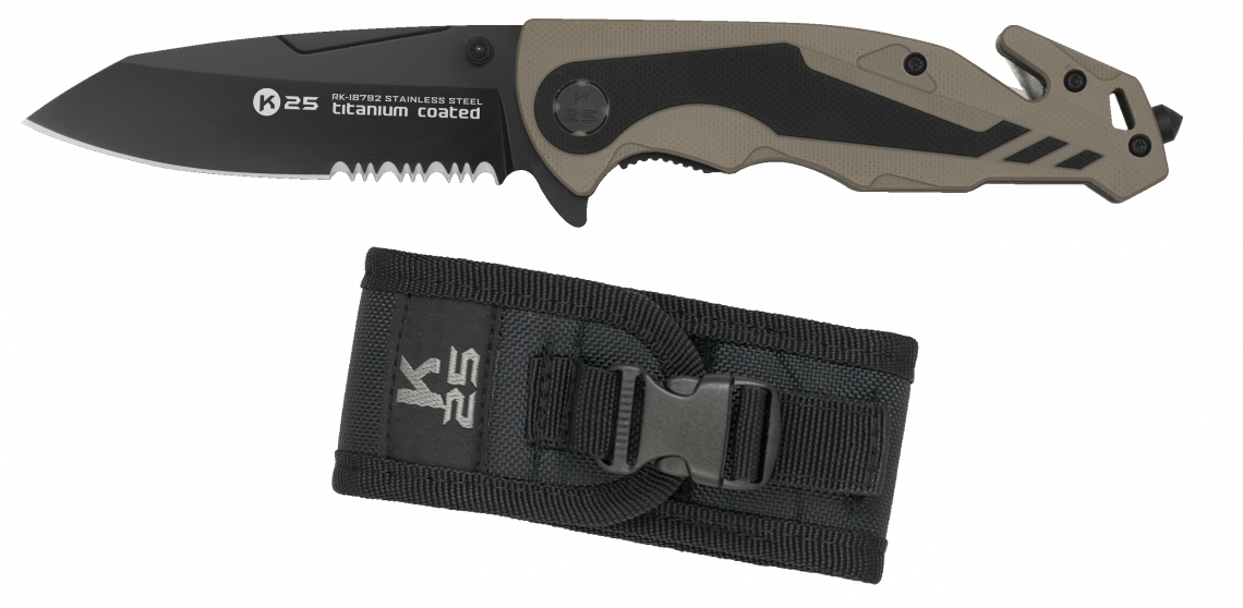 Σουγιάς K25 G10 Coyote/black 8.8cm 18792 | www.lightgear.gr