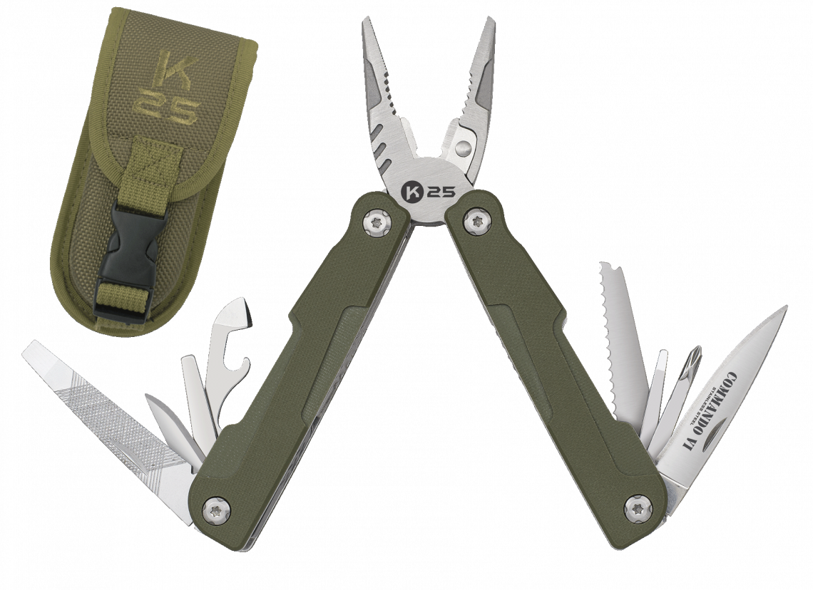 Πολυεργαλείο K25 11 Λειτουργίες Commando Green 11144 | www.lightgear.gr