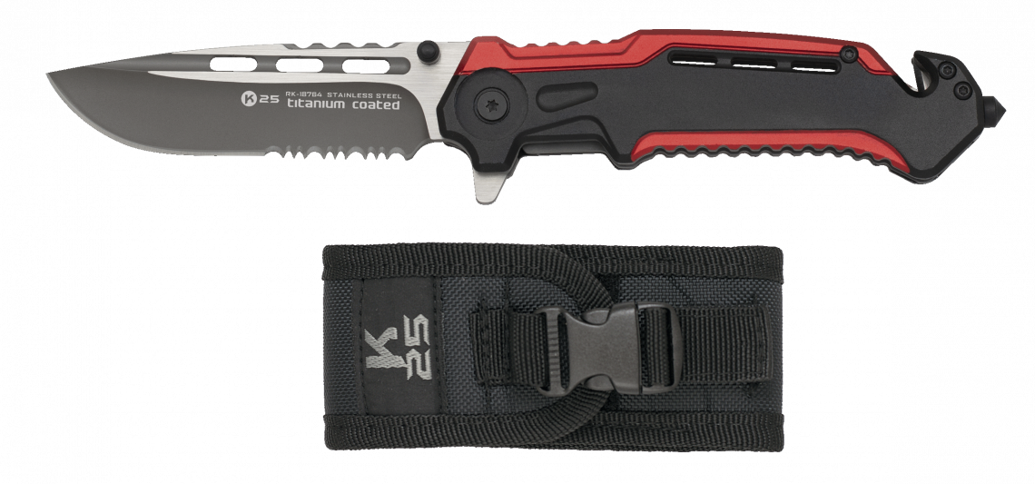 Σουγιάς K25 Folding Knife. Sheath. Red/black | www.lightgear.gr