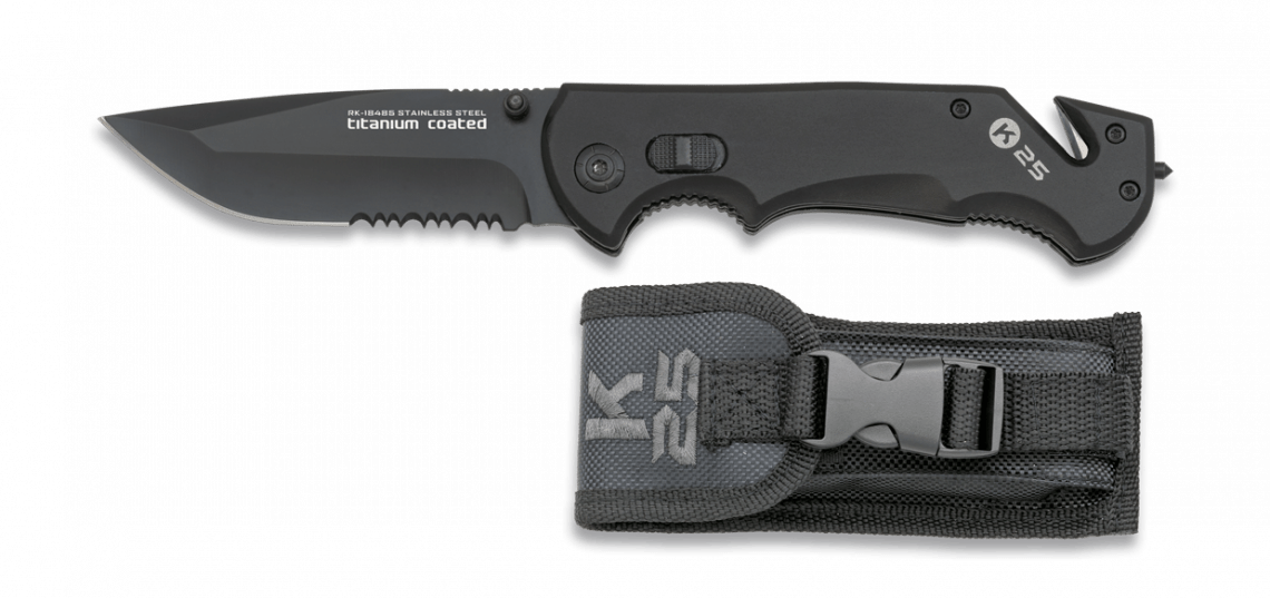 Σουγιάς K25 BT Titanium Coated Black 18485 | www.lightgear.gr