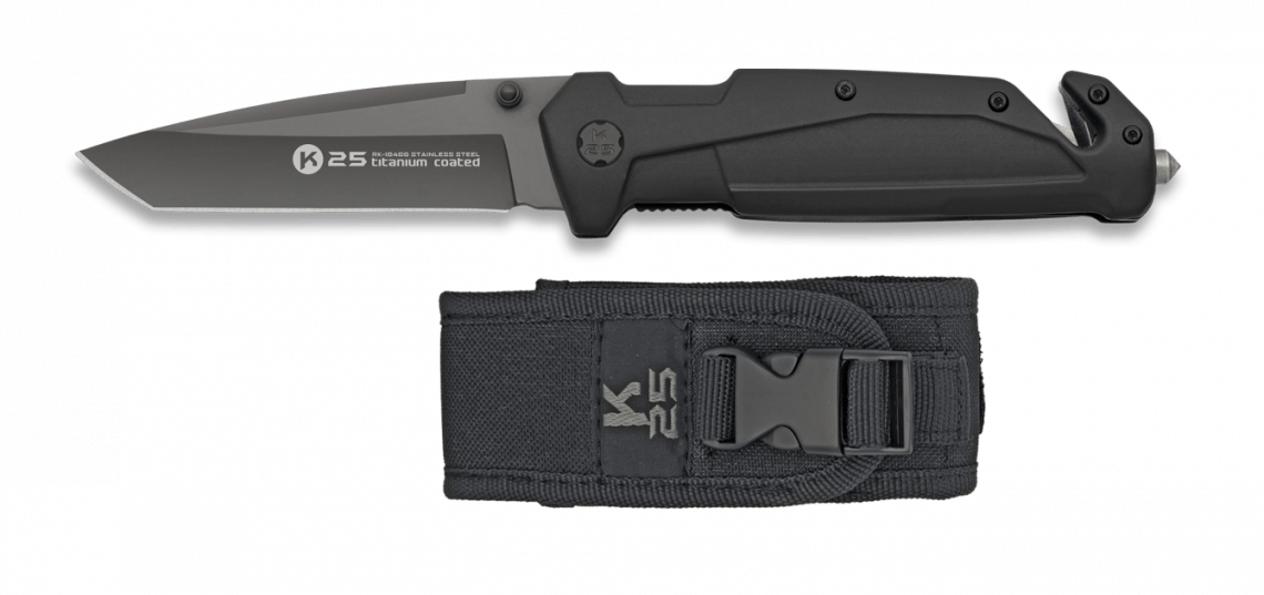 Σουγιάς K25 Rubber Pocket Knife Titanium Coated 18486 | www.lightgear.gr