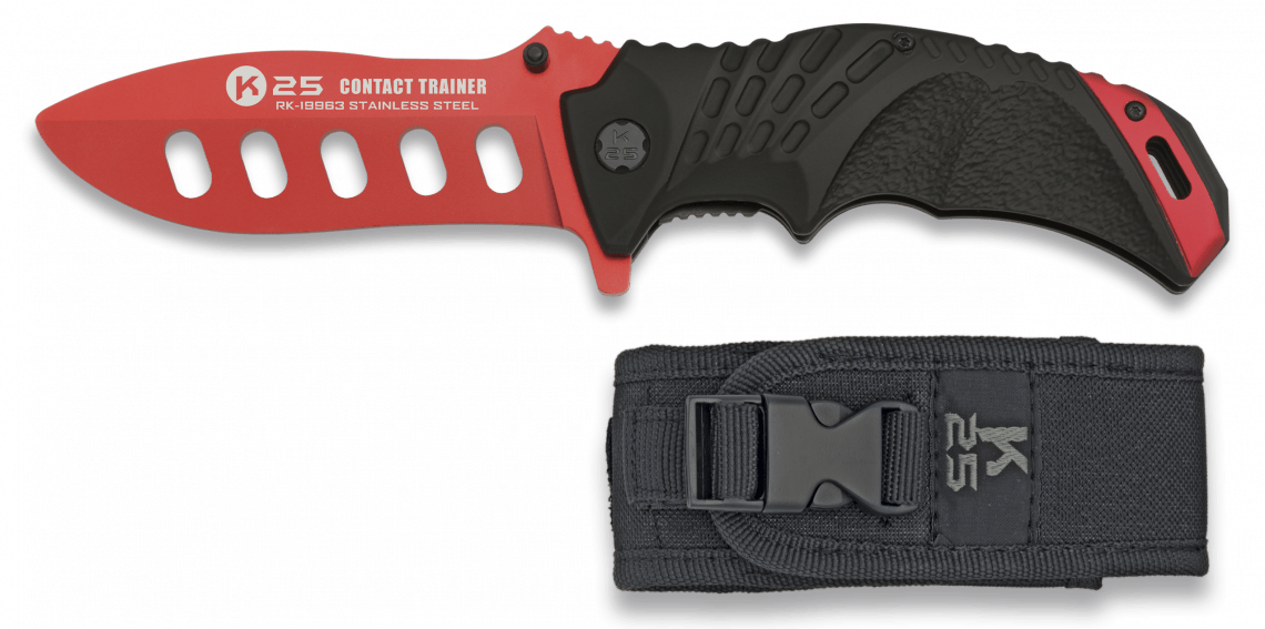 Σουγιάς K25 Training Pro Knife Rubber Red 19963 | www.lightgear.gr