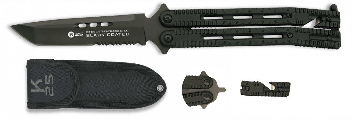 Σουγιάς K25 Μαύρος Με Θήκη 36215 | www.lightgear.gr