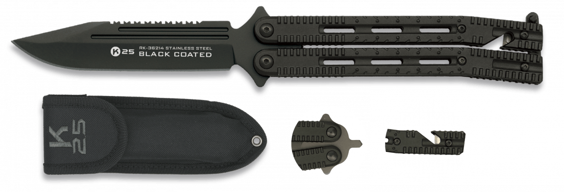 Σουγιάς K25 Μαύρος Με Θήκη 36214 | www.lightgear.gr