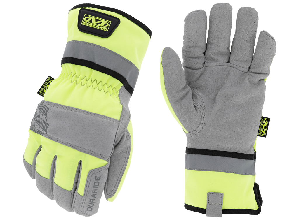 Γάντια Mechanix Coldwork Leather Gauntlet Hi-viz | www.lightgear.gr