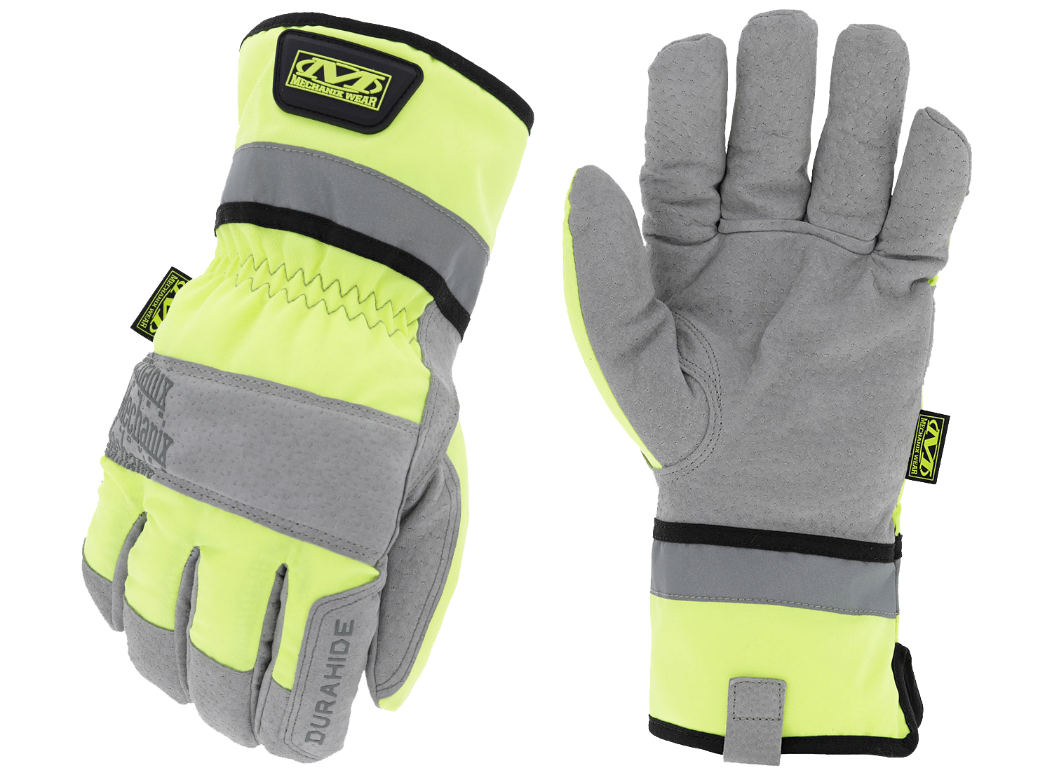 Γάντια Mechanix Coldwork Leather Gauntlet Hi-viz | www.lightgear.gr