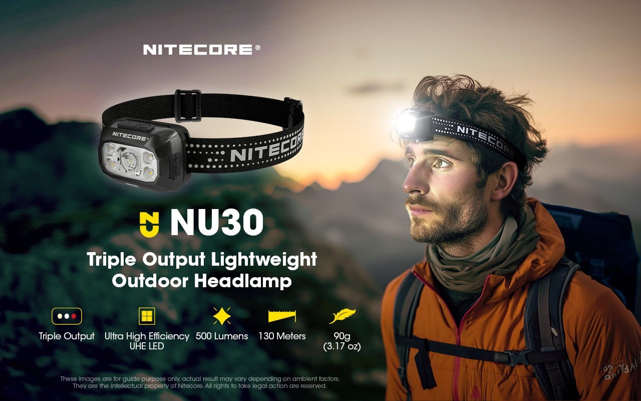 Φακός Led Nitecore Headlamp NU30 New | www.lightgear.gr