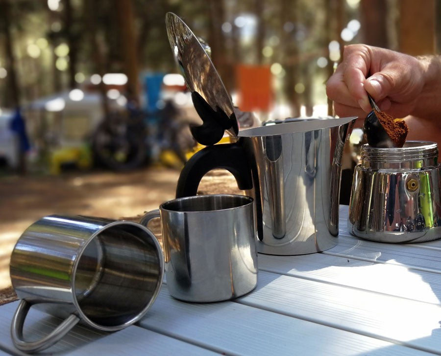 Ανοξείδωτη Καφετιέρα Espresso Basic Nature 4 Φλυτζάνια | www.lightgear.gr