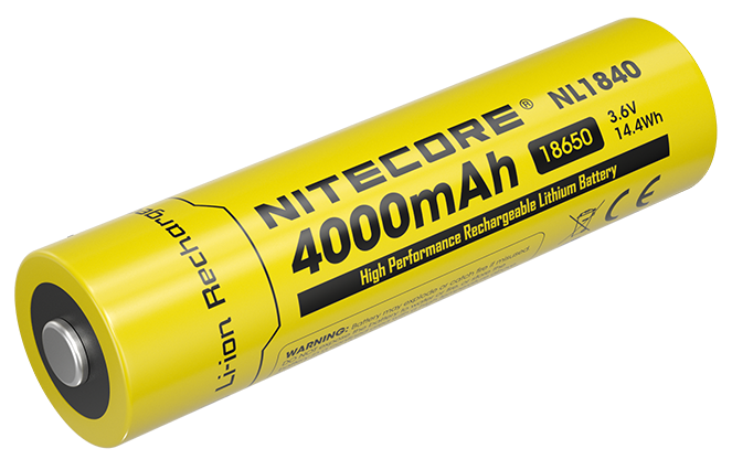 Μπαταρία Nitecore 18650 / 4000mAh NL1840 | www.lightgear.gr