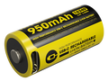 Μπαταρία Nitecore 16340 / 950mAh / USB-C / NL169R | www.lightgear.gr