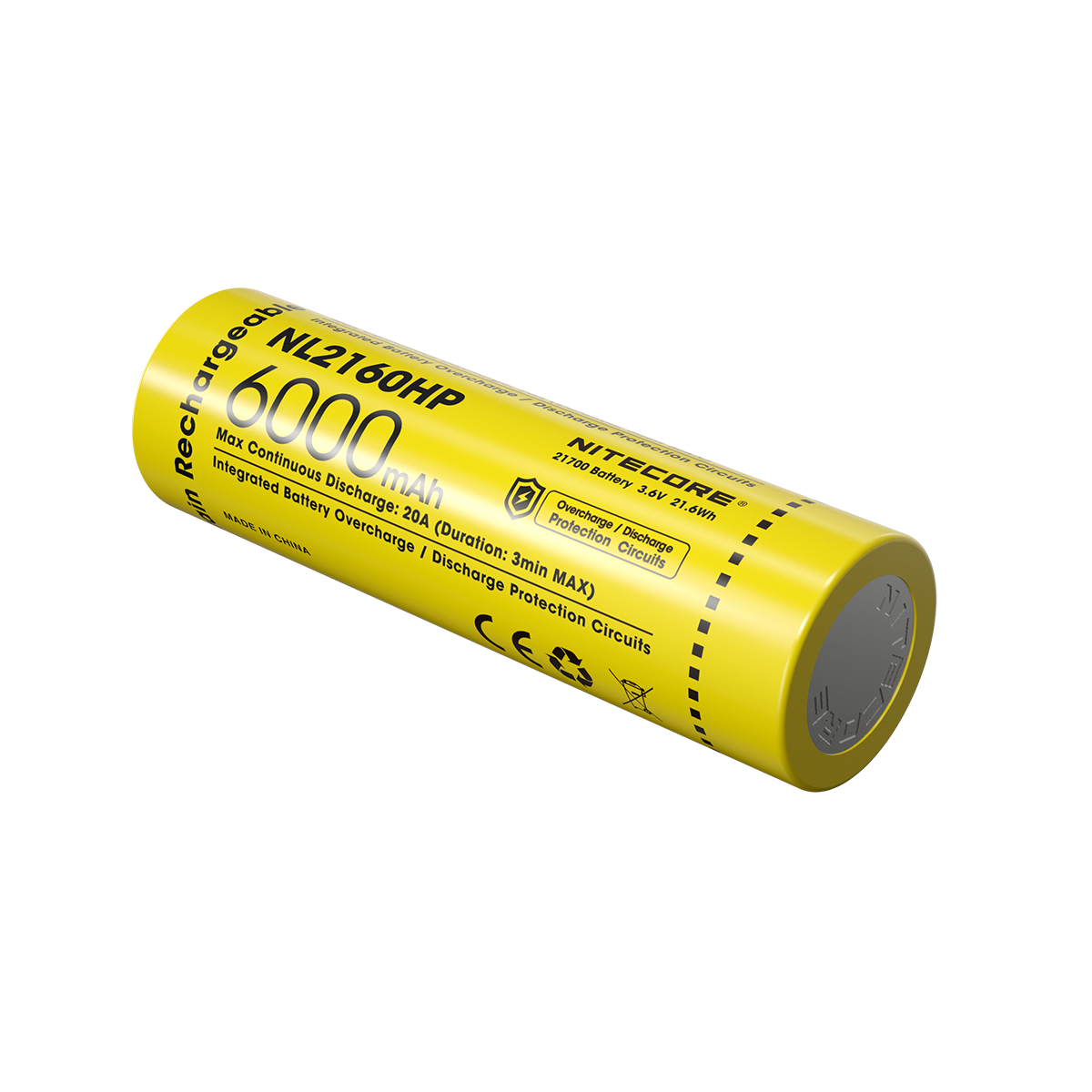 Μπαταρία Nitecore 21700 / 6000mAh / HP | www.lightgear.gr