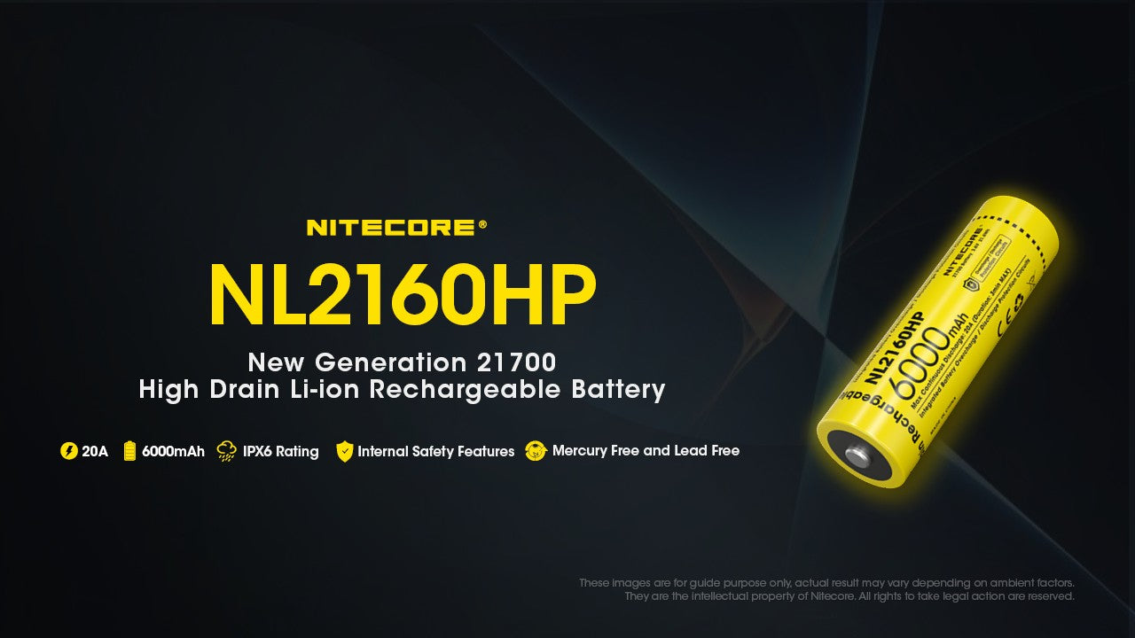 Μπαταρία Nitecore 21700 / 6000mAh / HP | www.lightgear.gr