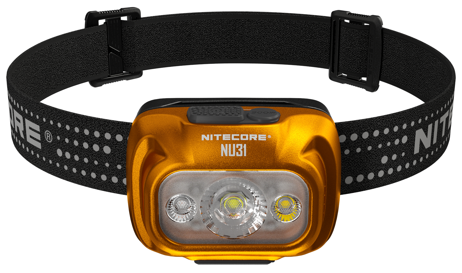 Επαναφορτιζόμενος Φακός Κεφαλής LED Nitecore NU31 Πορτοκαλί | www.lightgear.gr