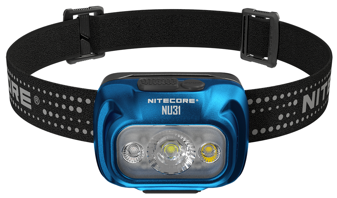 Επαναφορτιζόμενος Φακός Κεφαλής LED Nitecore NU31 Μπλε | www.lightgear.gr